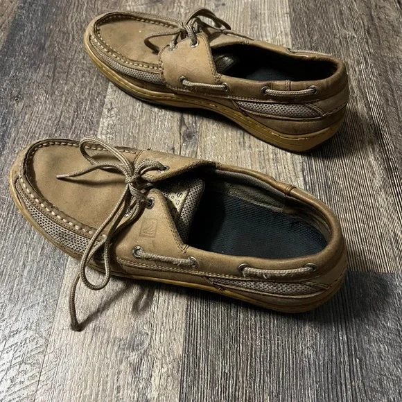 Sperry Men's Tan and Brown Boat-shoes - Picture 3 of 4